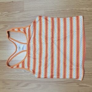 Adidas Racer Back Orange Tank Top with Bra Size XL